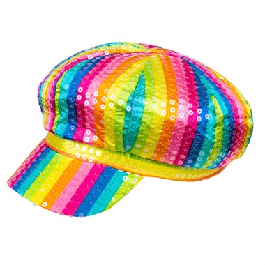 Cap sequins  rainbow