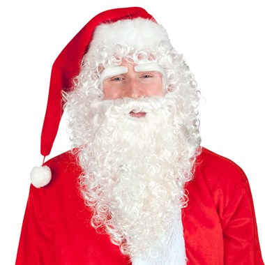 Father Christmas de luxe set (wig, eyebrows, beard)