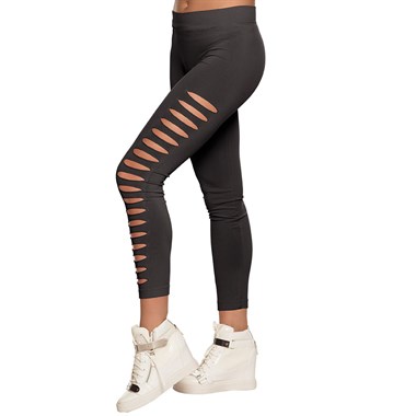 Legging Lücken schwarz