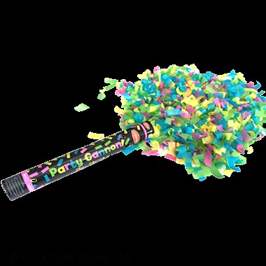 Confettie canon neon stripes 37.5cm