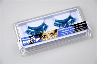 Eyelashes turquoise long