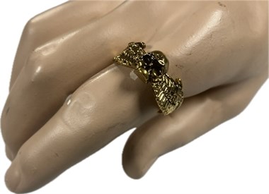 Ring Totenkopf gold