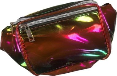 Bauchtasche regenbogen mit 2 Taschen