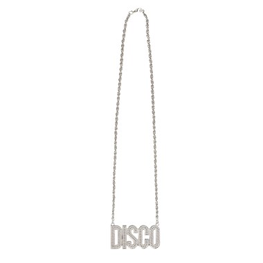 Necklace DISCO silver rhinestone