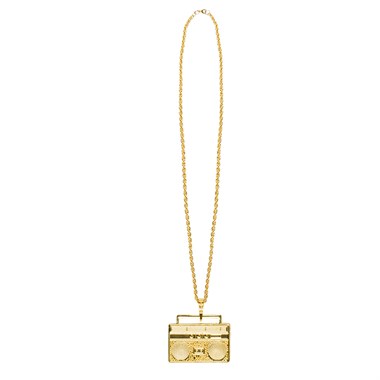 Necklace ghettoblaster gold