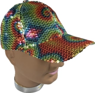 Baseball Cap Hippie Pailletten