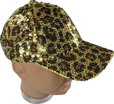 Baseball cap leo sequins