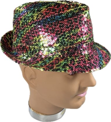 Hat sequins leo mutlicoloured