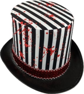 Top hat blood with sequins