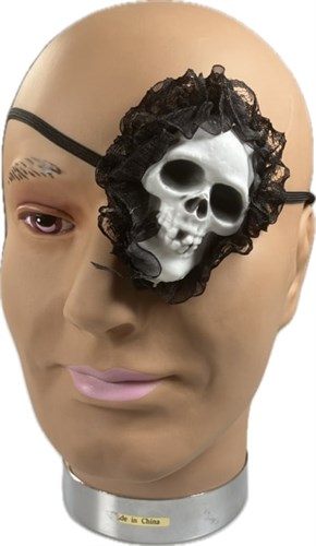 Eye patch skull & lace