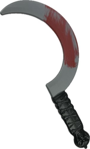 Sickle with blood