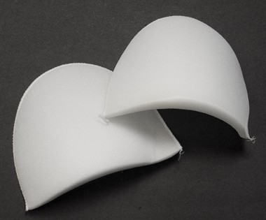 Shoulder pad white a pair