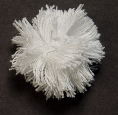 Pompons weiss 4 St. (70mm)