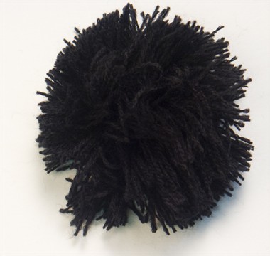 Pompons schwarz 4 St. (70mm)