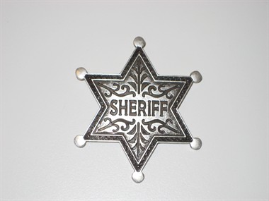 Sheriff-ster zilver