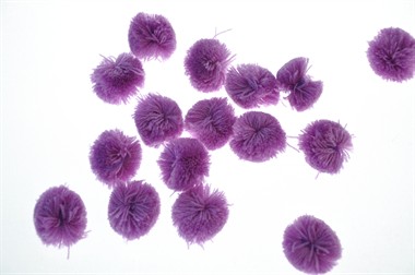 Pompons purple 25mm 10Pcs.