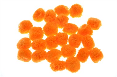 Pompons orange 25mm 10St.