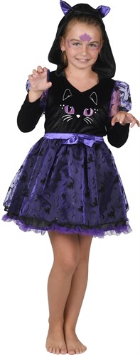 Kleid Katze mit Mütze Kind