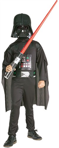 Darth Vader Boxset Child (cape,costuum,masker,lichtzwaard) 