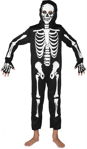 Skeleton overall with cap child