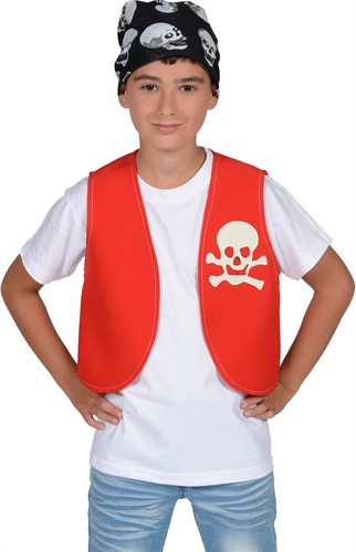 Waistcoat pirate red