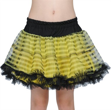 Petticoat Streifen gelb/schwarz