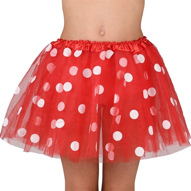 Petticoat rood met stippen kind