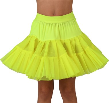 Petticoat neon geel