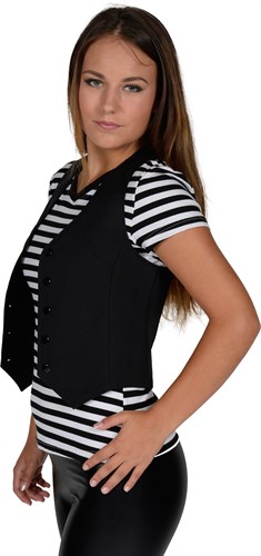 Waistcoat ladies black