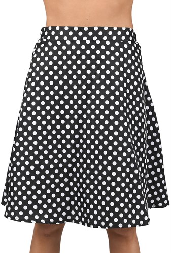 Skirt black dots white