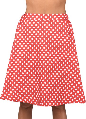 Skirt red dots white