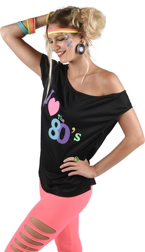 T-shirt 80's (dames)