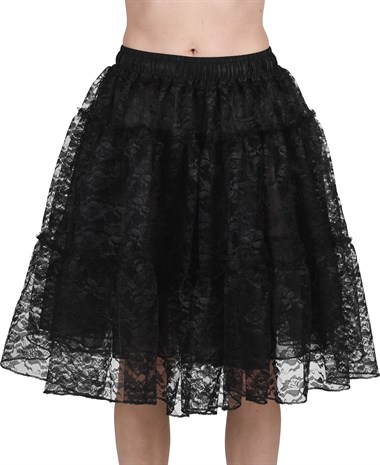 Black lace skirt