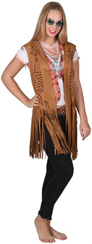 Waistcoat Hippie brown