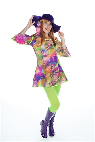 Kleid Flower Power Disco 2-tlg.