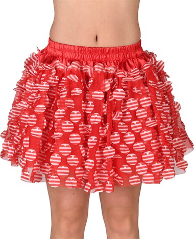 Petticoat confetti rood/wit