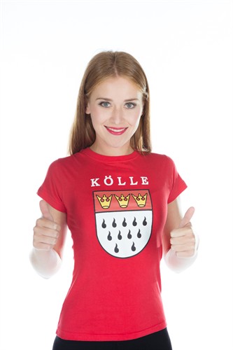 T-Shirt Keulen Rood (Dame)