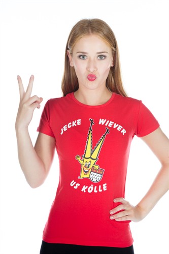 T-Shirt Jecke Wiever (rood)