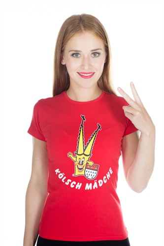 T-Shirt Kölsche Mädche (rood)