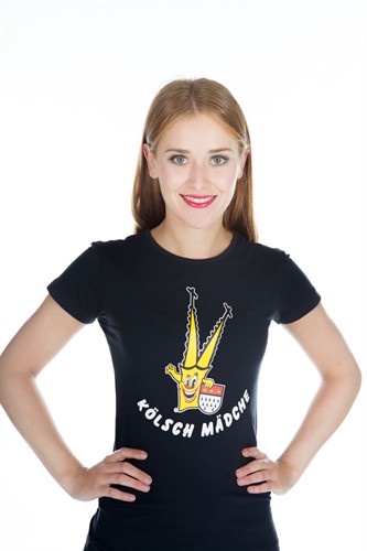 T-Shirt Kölsche Mädche (zwart)