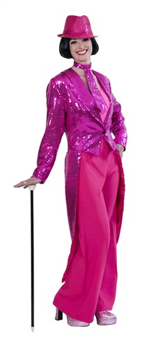 Sequins tailcoat luxury pink