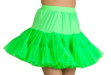 Petticoat neon groen