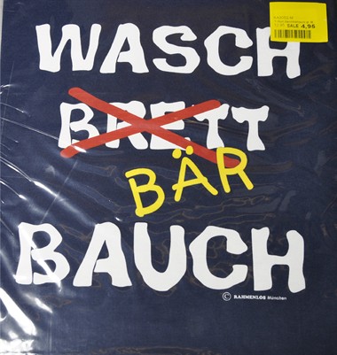 T-Shirt  "Waschbärbauch" Blau