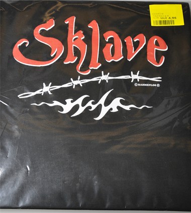 T-Shirt "Sklave"  zwart 