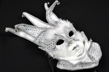 Maske Silber 