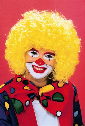 Pruik geel clown