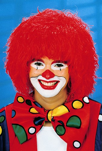 Pruik rood clown