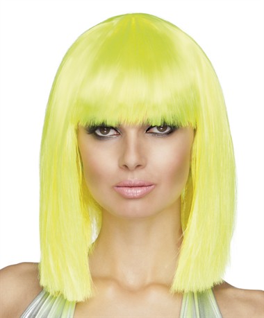 Wig dance neon yellow