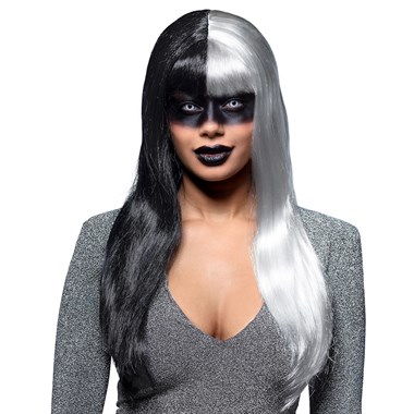 Wig Evil black/white