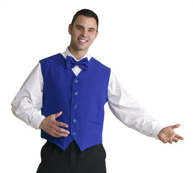 Waistcoat luxury blue